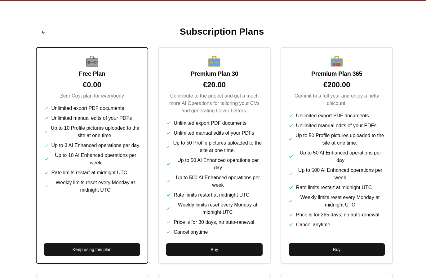 Lifesheet's CV Editor